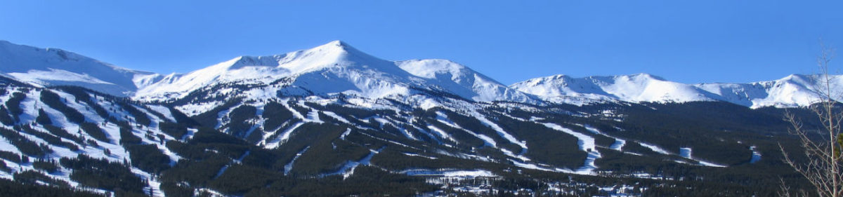 Snow-covered Colorado mountains
